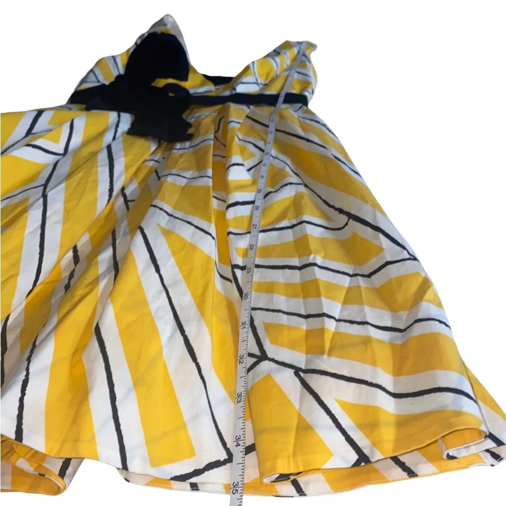 Diane Von Furstenberg Yellow and Black Mini Dress‎
